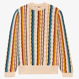 Aime Leon Dore jacquard stripe sweater M